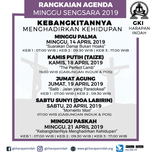 Paskah 2019 di GKI Harapan Indah